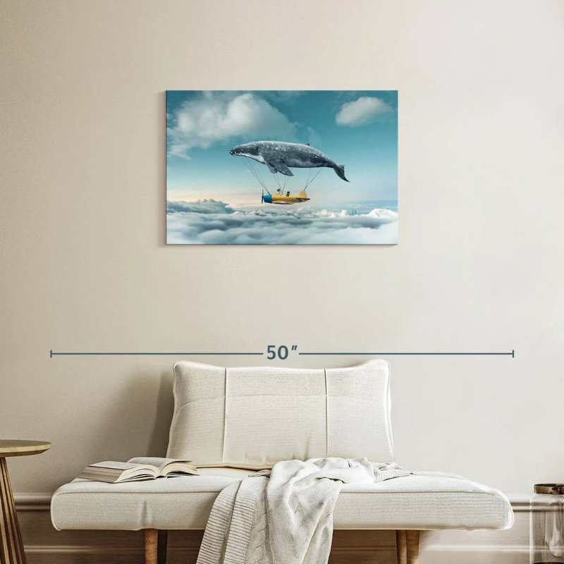 Kelan Whale Airplane, 20" H x 30" W