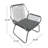 Milan 3pc chat set - modern outdoor furniture set with cushions for patio, garden, or balcony conversations
