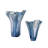 Jennabel Striped Handblown Glass Table Vase Set-2130180514-2130180516