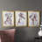 " Sitting Dog I " 3 - Pieces Painting Print-1384180580-1384180587