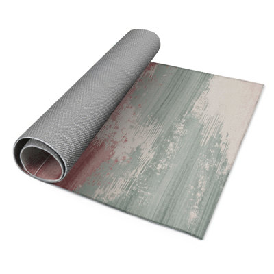 Tapis intérieur et extérieur gris Watercolor