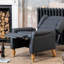 Aloysia 70cm Wide Faux Leather Wing Chair Recliner-522081994