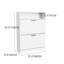 Armoire de rangement pour chaussures avec 2 tiroirs rabattables