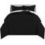 Microfibre Striped Duvet Cover Set-133376166-133376163
