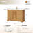 Epworth 48" Single Bath Vanity in Oak Natural Brown with Silk White Quartz Stone Top-888263462