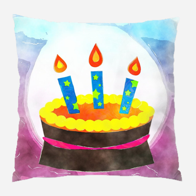 Reversible Throw Pillow, Microsuede, Indoor
