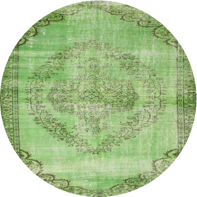 Tapis de zone vert contemporaine