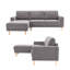 Canapé modulaire rembourré 2 pièces en L 84 po 2 pièces-1661459651