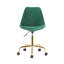 Chaise de bureau pivotante en velours Haisley-583451530
