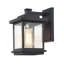 Lanterne murale noire H 10,6 po Harlow