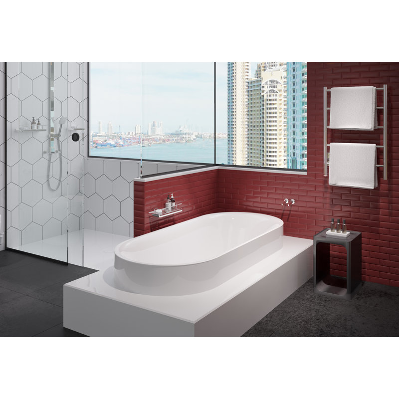 Natural Towel Bar, Polished Stainless Steel