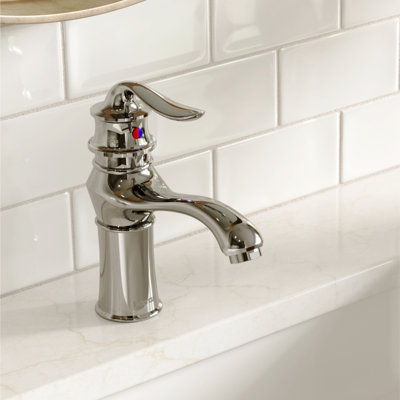Robinet pour salle de bain à poignée simple à un trou avec bonde escamotable Karran Dartford