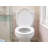 White Round Soft Close PP Toilet Seat, Quick-Release, Fits Most Standard Bowls