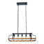 17.7 inch Wooden Farmhouse Chandelier