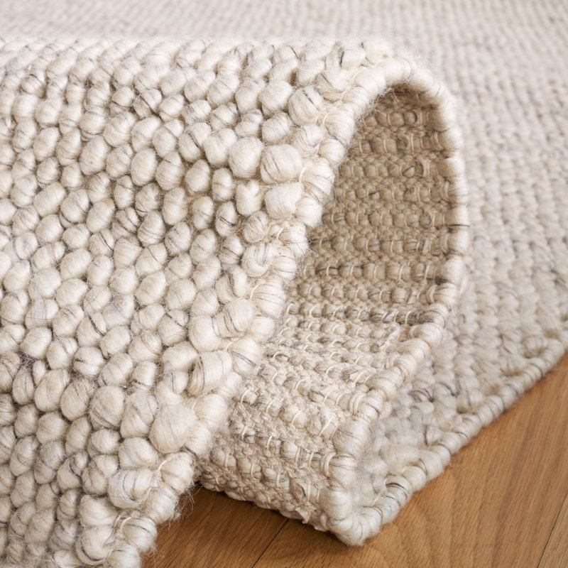 Danie Natural Area Rug in Gray/Ivory, Round 6'