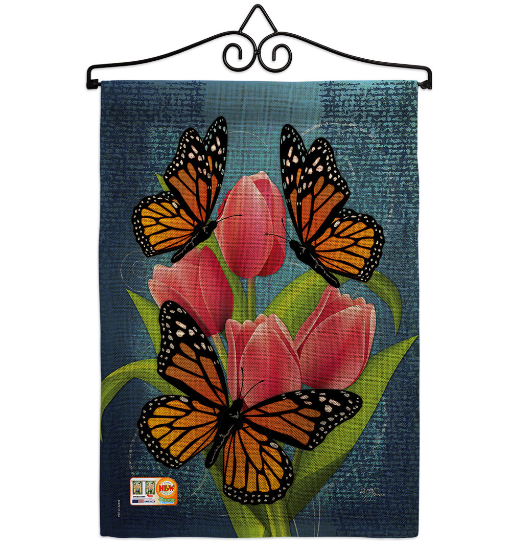 Double Sided 18.5'' H x 13'' W Polyester Garden Flag Breeze Decor