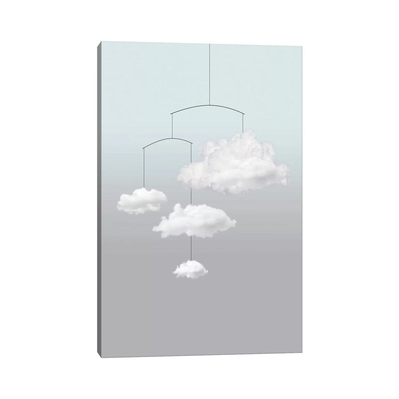 Cloud Mobile by Amy & Kurt Berlin - Wrapped Canvas Print, 20.32 cm H x 30.48 cm W