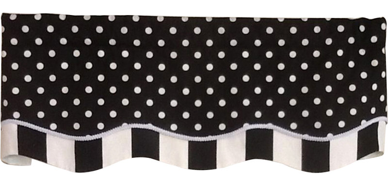 Cantonnière 50 "Bana Dotty Glory, Noir