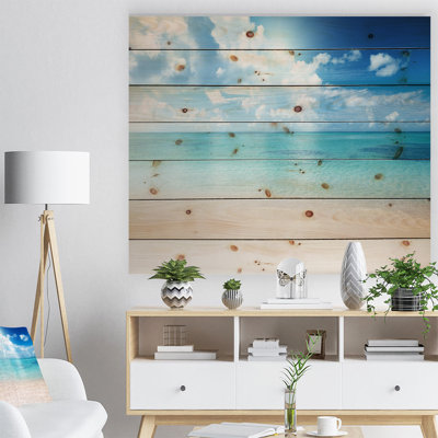 " Sand Of Beach In Blue Caribbean Sea "
