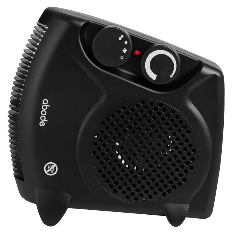 Abode 856 BTU Electric Compact Space Heater with Adjustable Thermostat