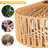Remote Control Boho Farmhouse Floor Lamp With Adjustable Pole, LED Bulb & Color Temperature