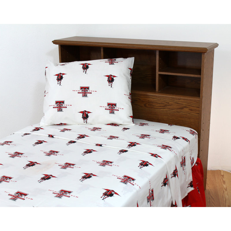 NCAA Sheet Set, Twin XL Sheet Set + Fitted Sheet + Pillowcase, Louisiana State University