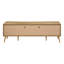 Meuble télé avec rangement, 72 po, stratifié noyer, support Mid-Century Flair, 72 po, rangement ouvert