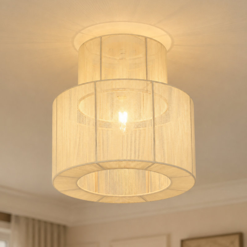 Plafonnier encastré cylindrique 1 lumière 2 niveaux
