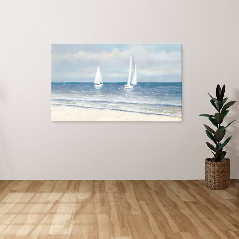"Fair Island Sails" par TC Chiu, reproduction sur toile, H 18 po x l 30 po x P 1 po