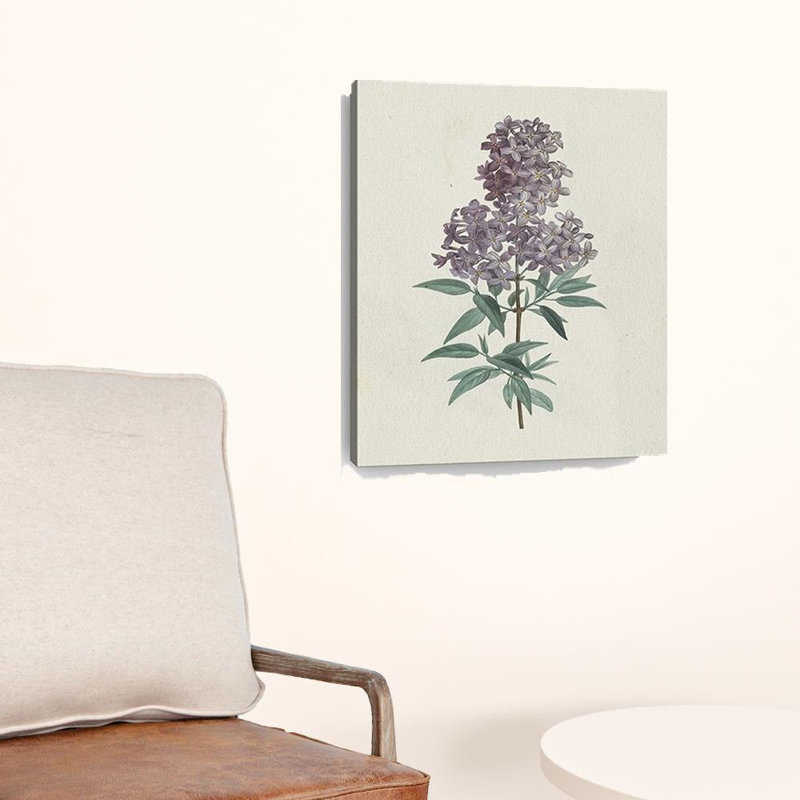Singulier fleur mauve non encadrée, art mural