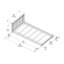 Lit simple au sol Classic, blanc-1360895667