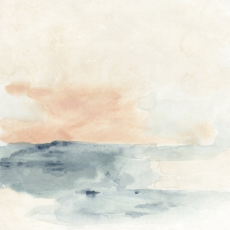 Sea Hint I by June Erica Vess - Wrapped Canvas Painting, 91cm H x 91cm W