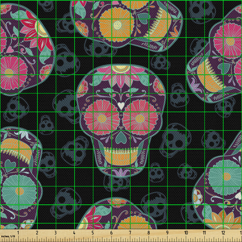 Chipo Sugar Calavera Illustration Multi-Purpose Fabric