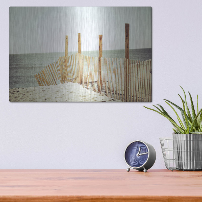 «Wooden Beach Fence» par Jessica Reiss, H 12 po x l 16 po