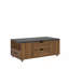 Table basse relevable moderne avec 2 tabourets, rangement dissimulé et tiroirs extensibles pour une salle à manger et un salon peu encombrants
