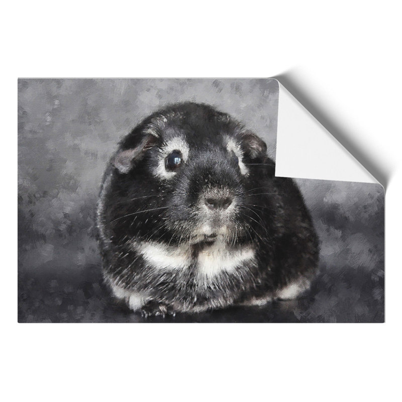 Guinea Pig Painting - Frameless Print, 42cm H x 59cm W x 0.1cm D