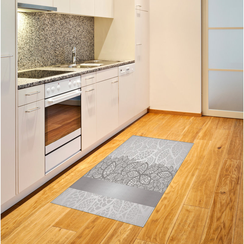 Gray High Density Long Fiber Poly Threads Decorative Area Rug Carpet, Rectangle 4' x 5'8"