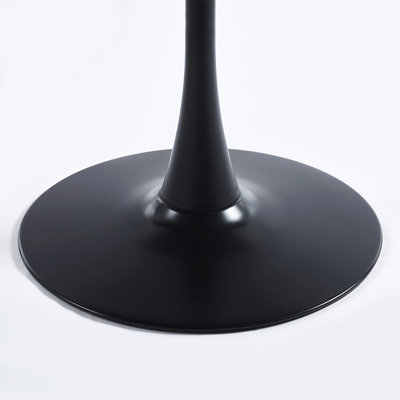 31.5"Walnut COLOR TOP Tulip Table Mid-century Dining Table for 2-4 people With Round Mdf Table Top, Pedestal Dining Table, End Table Leisure Coffee Table
