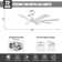 Vaczon 72" 8-Blade Modern Ceiling Fan with Dimmable 3CCT LED Lights and Remote Control