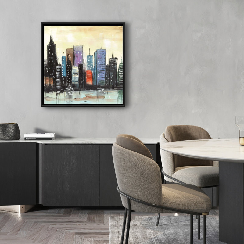 " Skyline On Abstract Cityscape "