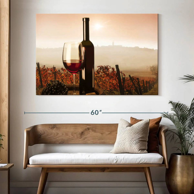 Yarlin Santa Barbara Vineyard, H 34 po x l 51 po