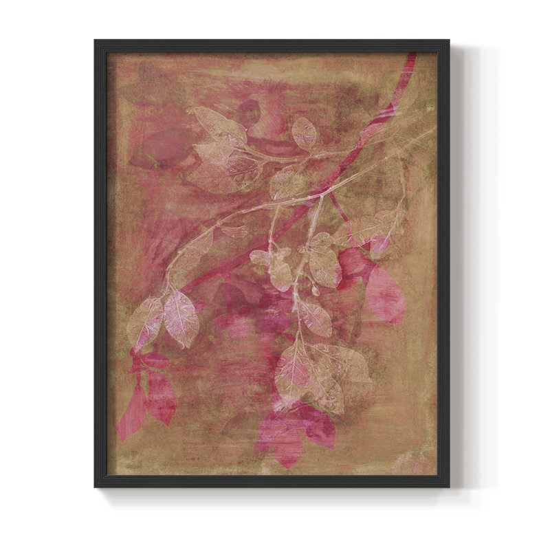 «Branching Out IV», reproduction encadrée - bois massif, Noir, H 28 po x l 22 po