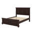 Base de lit en bois de pin traditionnel de style champêtre et traditionnel