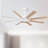 65 in. 8-Blade White / Wood Ceiling Fan with LED Light, Remote and APP Control, Two-Toned Blade, DC Motor-2113863645