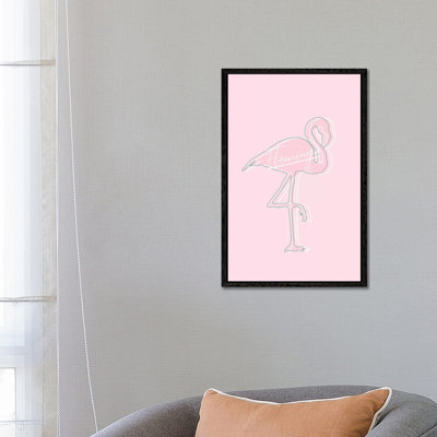 Be You Flamingo Pink by Pixy Paper - Gallery-Wrapped Canvas Giclée on Canvas