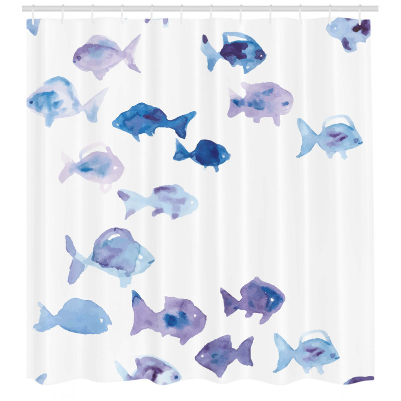 Animal Print Shower Curtain with Hooks Included, 84" H x 69" W