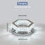 Pearsons Acrylic LED Flush Mount