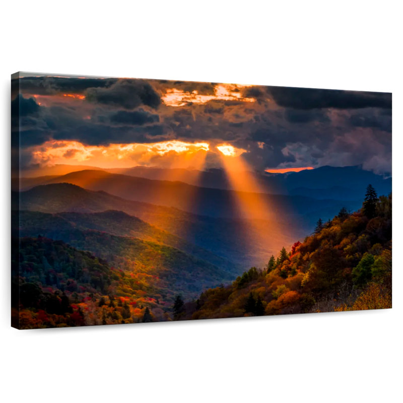 Alvord Sunrise At Smoky Mountain, H 26 po x l 39 po