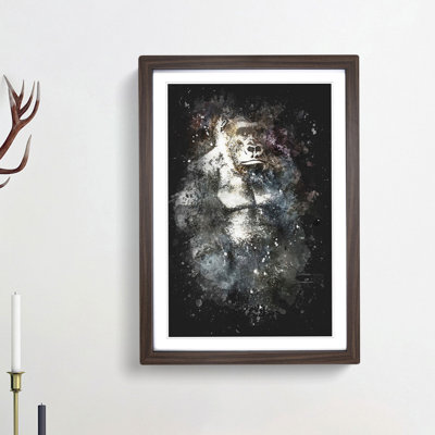 The Silverback Gorilla - Framed Print