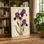 Purple Iris Study Botanical - Wrapped Canvas-2113550027-2113550037